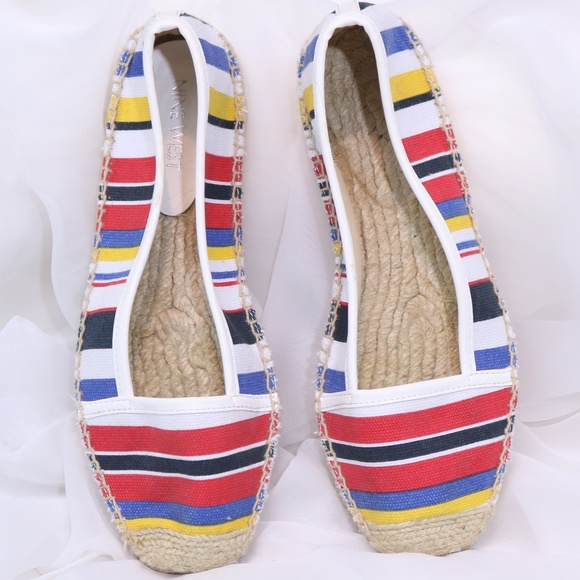 Nine West Shoes - Nine West Colorful Striped Espadrille Flats